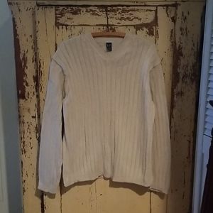 Men's GAP XL Cable Knit Cream Long Sleeve Sweater